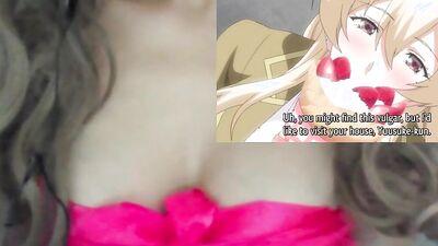 Cheating girlfriend fucks old man with a big dick in hot hentai - Daraku Reijou 1