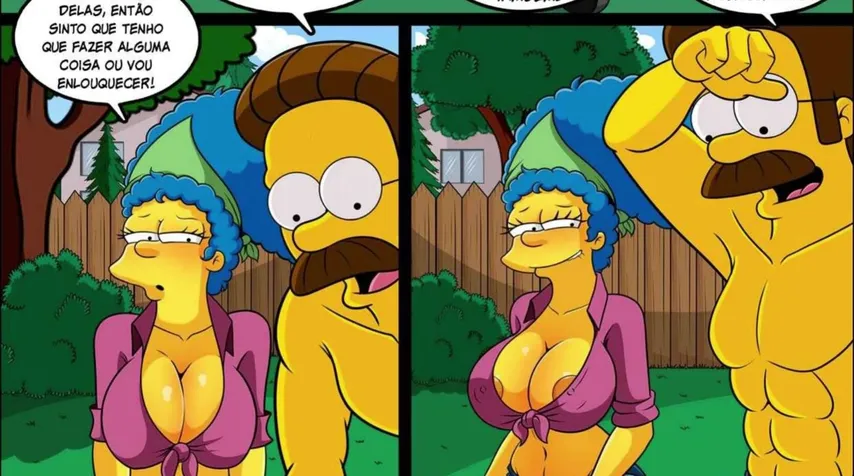 Wwwsexmp4 - Parody porn stories - The Simpsons, Ned Flanders and Marge Simpson -  CartoonPorn.com