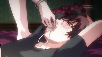Japanese cartoon babe gets tied up and cummed hard in kinky bukkake session