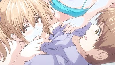 Part 2 of "Ikkyuu Nyuukon" - Big-titted schoolgirls getting naughty in a harem fantasy