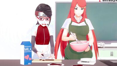 Naruto's hentai porn featuring Kushina Uzumaki, Step M Sarada, and Uchiha in full movie on patreon