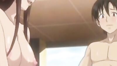 Brunette babes take their virginity back with a huge creampie in this cartoon porn clip