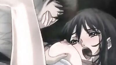 Sexy young slut goes wild with her toys and cums hard in censored hentai