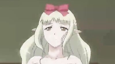 Japanese Hentai babe gets her pussy pounded & filled with cum