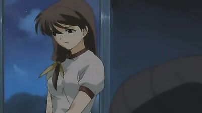 Petite Japanese cartoon teen gets her natural tits and tight pussy pleasured in Hentai Lesbian Porn