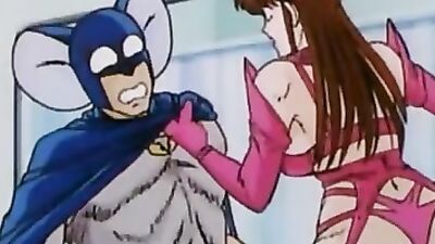 Watch the cartoon babe with massive tits get a messy creampie in her mouth
