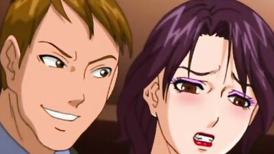 First time for busty MILF: a cartoon teen's wild threesome with a cumshot finish