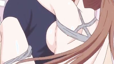 Hentai babe Stash takes on a rough, anime-style pounding with her big tits and mouth