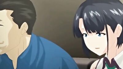 Episode 1 of Hajimete No Hitozuma - Big-titted cartoon babe takes a cumshot like a champ