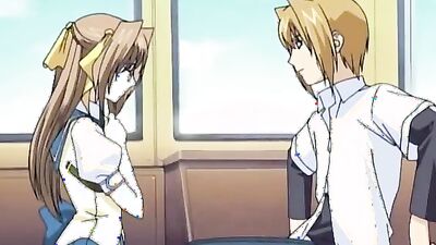Hentai School Girl with Big Tits Sucks & Fucks Her Friend's Cock in Uncensored Hairy Porn