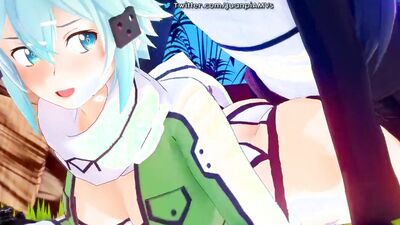 JuanpiAMVs Compilation: Sexy Anime Slut Gives a Hot Blowjob and Gets Her Asshole Pounded Hard