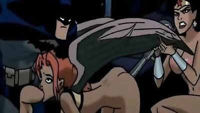 Harley Quinn joins in on the fun with her favorite Batmen and Catwomen in a wild swinger party!