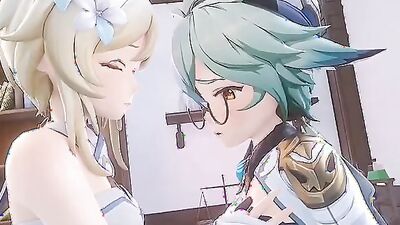 Experience the ultimate futanari porn with Genshin Impact - A Night In Mondstadt!