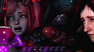 Ugly monsters showed up at a swinger party, but only one of them could handle the big dick - Animation Hardcore Porn