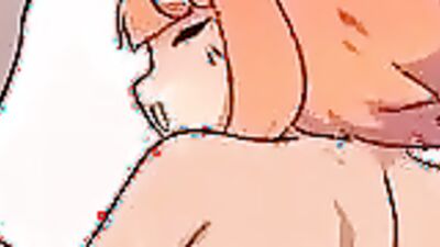 Hot anime babe with massive jugs takes on two dicks in a wild creampie orgy