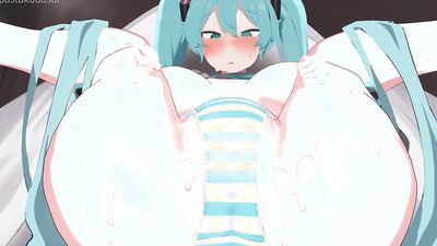 Enjoy Miku's 3D Anime Porn Hentai with her big tits and blowjob skills