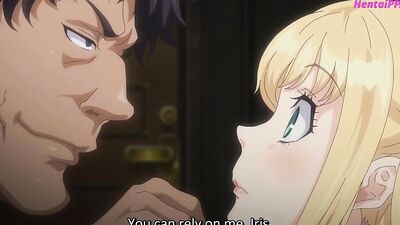 Nasty blonde teenie gets her huge tits stuffed by an older dude in a hot cartoon action