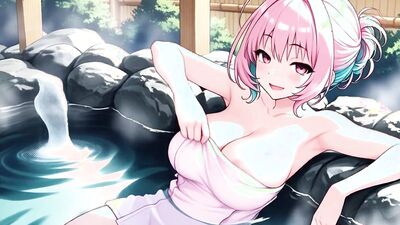 Get up close and personal with the stunning big-titted girl in this public hentai animation!