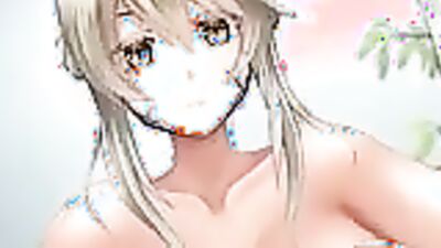 Watch this cartoon hentai with huge tits get slippery and wild in a farmer's farm