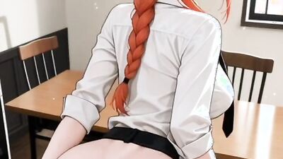 Makima, the hot anime babe, always craved for a good hardcore penetration
