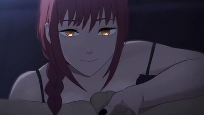 Makima from Chainsaw Man gives a hot handjob & takes it up the ass in uncensored Hentai anime
