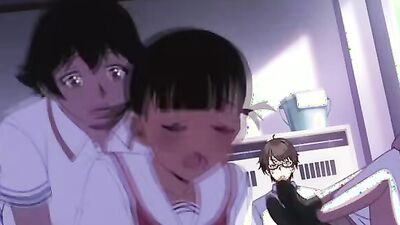 Brunette sub gets a public creampie in a homemade hentai video