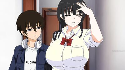 Choro Mesu Days 02: Big tits brunette gets a hot creampie in cartoon style