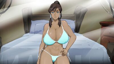 Watch as Azula and Korra engage in a tit-fucking contest in Ember Island - The Battle of Giant Tits!