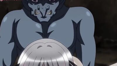 Subtitled Hentai film of Goblin No Suana getting her tight pussy pounded by a newbie in a wild hentai sex movie