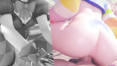 Overwatch 3D Hentai Animation: D.Va Thighjob Fetish & Anal Fucking on Beach with Creampie Happy Ending