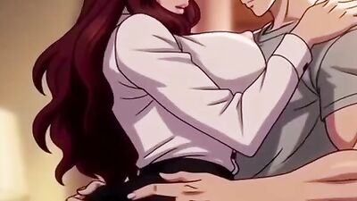 Stepmom caught pleasuring herself & gets a helping hand from stepson in hot cartoon sex fantasy