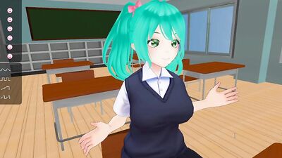 Get off with this schoolgirl's hot solo session in VR!