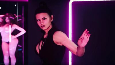 Young hotties with perfect tits strip naked & go hardcore in a porn game