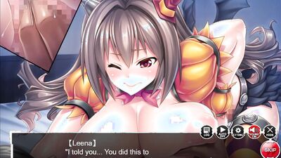 Naughty demon chick with massive tits uses her massive tits to make a hard dick cum