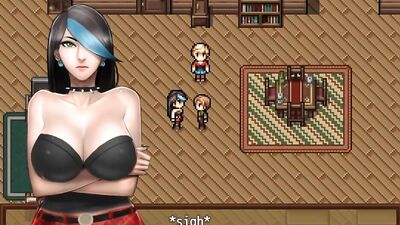 Watch voluptuous cartoon babes with curvy bodies and massive knockers get naughty in an anime-style game of cock-sucking and dick