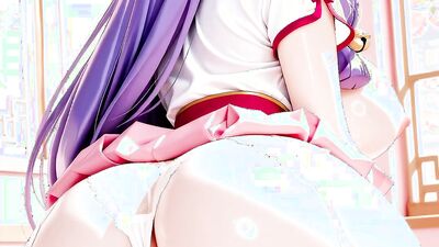 Ranma's Big Cock makes College Shampoo need a dorm bed - Hentai Animation