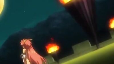 Big tits anime babe takes on multiple guys in a wild hentai bukkake party