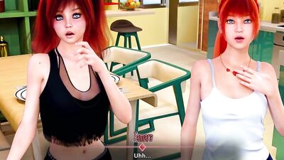 Redhead schoolgirls get naughty in a hot POV sex game with animated cutie bodies