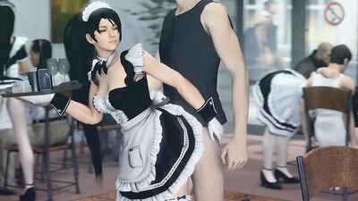 Sexy maid in costume gets brutally pounded in hardcore kink action