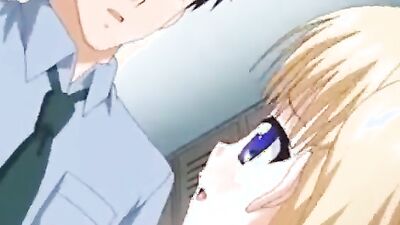 Watch this cartoon cutie and her brunette girlfriend share a huge cock and share a juicy pussy