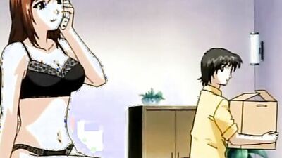 Anime delivery-boy seduced by a hot readhead - CartoonPorn.com