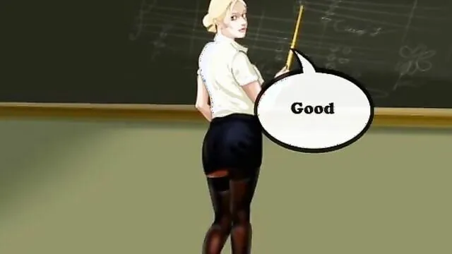 Lady Teacher Hot Video - Young Teen Boy Fucking His Blonde Teacher With Glasses in School - Hentai  Porn - CartoonPorn.com