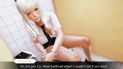 Check out these big-titted schoolgirls in bikini antics in public!