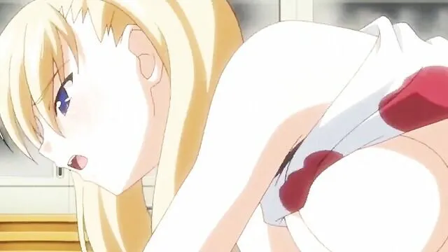 Anime Blonde Cumshot - HENTAI Â· Blonde Busty Teen Schoolgirl Blowjobs a Dick and get Cumshot -  CartoonPorn.com