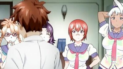 Schoolgirl PAWG Babes get kinky with each other's big tits in anime-inspired shorts