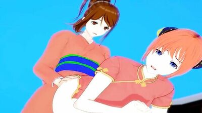 Young and small-titted cosplay teen gets kinky with futanari porn & hentai action