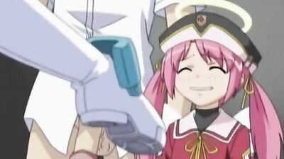 Japanese cartoon teen licks her friend's pussy before getting fucke with him in a threesome