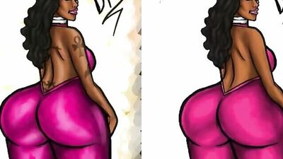 Watch this cartoon MILF with a thick ass and a big ass get her ass illustration in HD