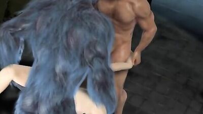 Brunette jailbait gets her big tits and ass slammed hard in a threesome
