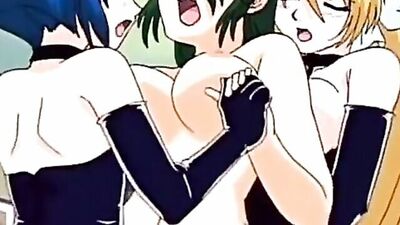 Hentai Lesbian Strapon - Strap-on lesbian fuck in hentai film - CartoonPorn.com